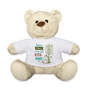 Tschüss Mama Kita-Kind Design - Teddy - Weiß - Vorne