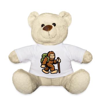 Dschungelpfad Affe Wanderer - Teddy - Weiß - Vorne