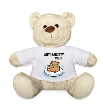 Entspannter Capybara Anti-Stress-Club - Teddy - Weiß - Vorne