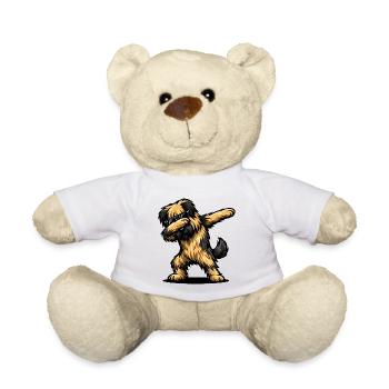 Dabbing Briard - Teddy - Weiß - Vorne