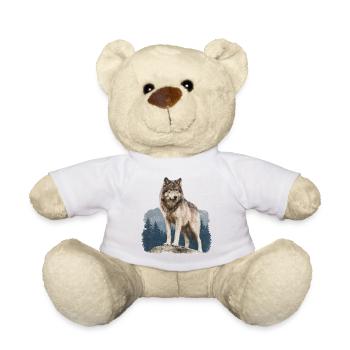 Wolf - Teddy - Weiß - Vorne