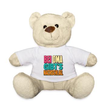 Bei Oma Gibt's Nachschlag - Teddy - Weiß - Vorne