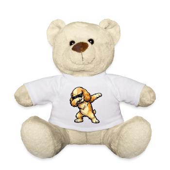 Épanouissement du cocker américain - Nounours - blanc - Devant