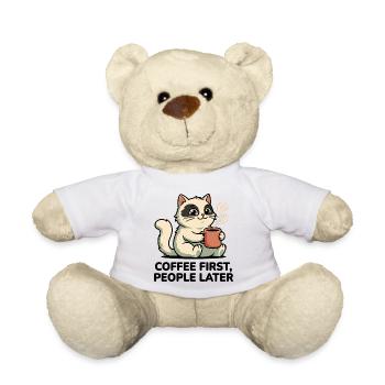 Coffee Cat : Coffee First - Nounours - blanc - Devant