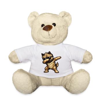 Dab du Cairn Terrier dans le style comique - Nounours - blanc - Devant