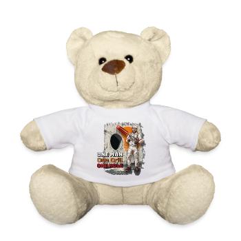 Master of Drilling - Teddy Bear - white - Front