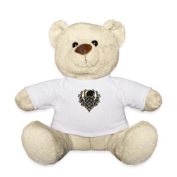Dragon crown with runic ornaments - Teddy Bear - white - Front