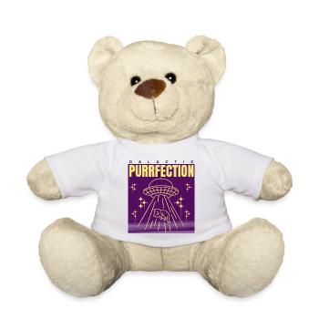 UFO Cat Saying - Teddy Bear - white - Front