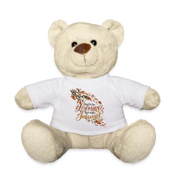 Loslassen im Herbst - Teddy - Weiß - Vorne