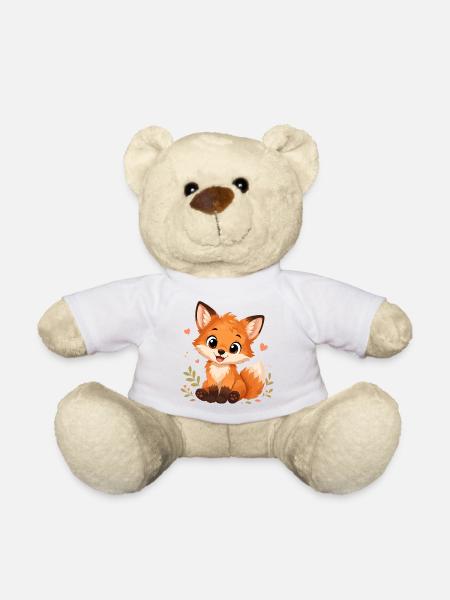 Süßer Kawaii Fuchs - Teddy - Weiß