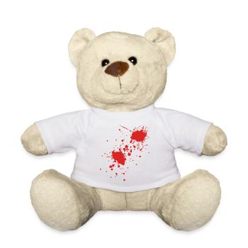 blutfleck - blood - blut - Teddy - Weiß - Vorne