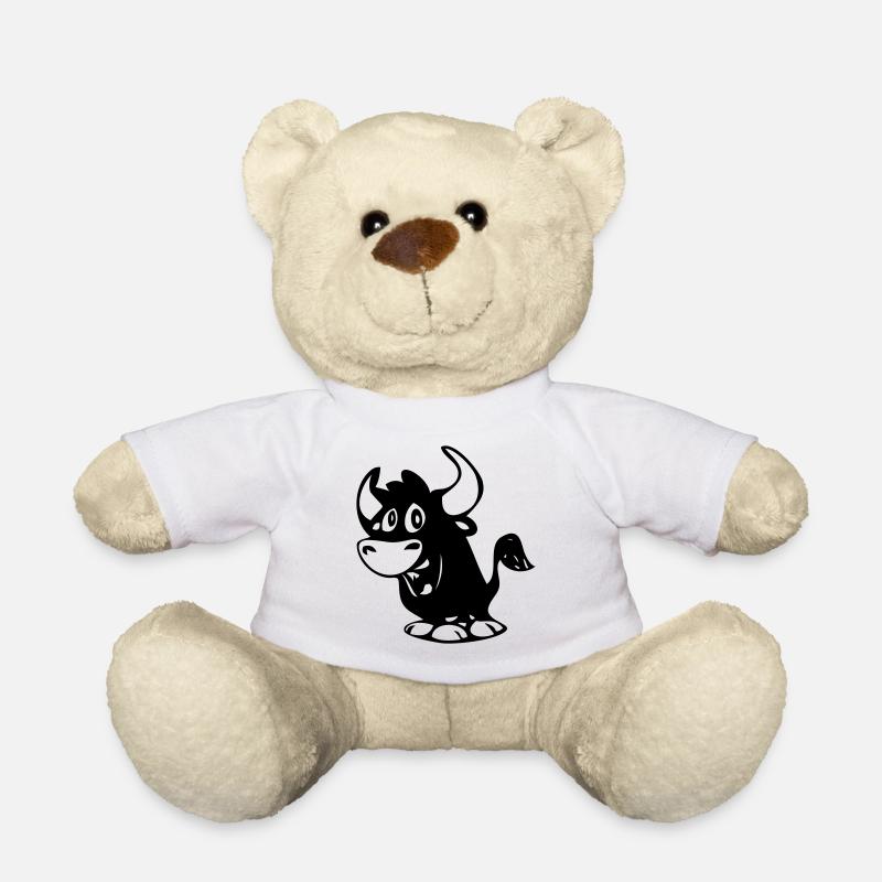 Stier - Teddy - Weiß