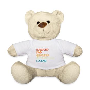 80 ans anniversaire cadeau mari papa papy - Nounours - blanc - Devant