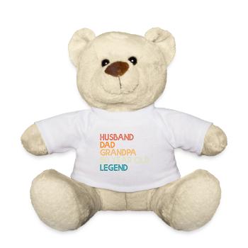 50 ans anniversaire cadeau mari papa papy - Nounours - blanc - Devant