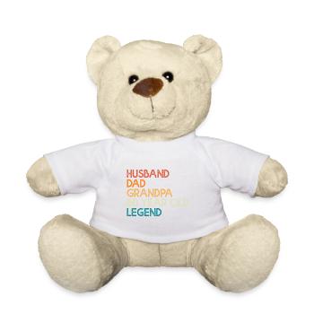 60 ans anniversaire cadeau mari papa papy - Nounours - blanc - Devant