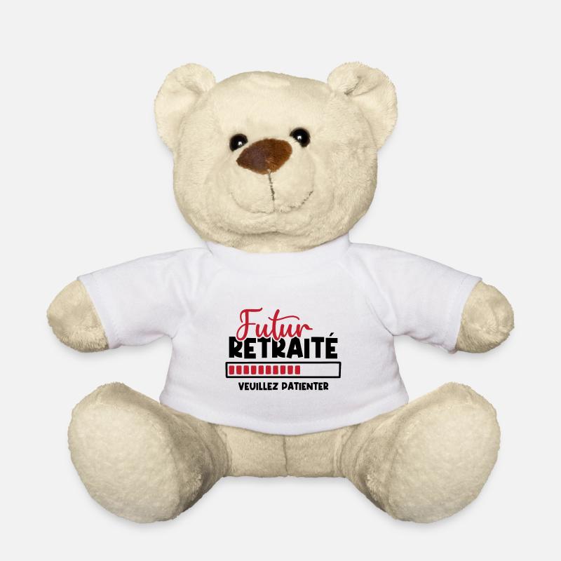 Futur retraité - Nounours - blanc