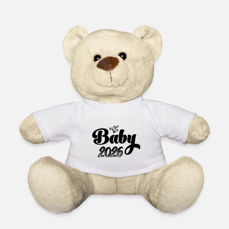 Bébé 2026 Naissance 2026 Enceinte 2026 - Nounours - blanc