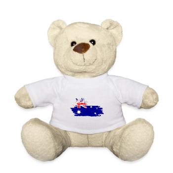 Australia, Down Under - Teddy - Weiß - Vorne
