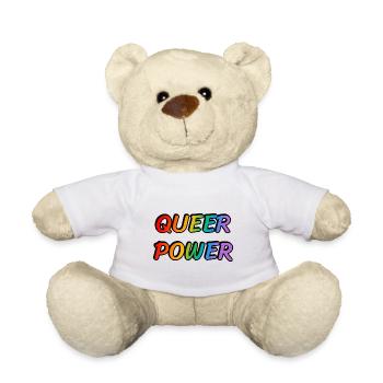 Queer Power - Teddy Bear - white - Front