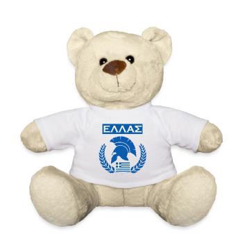 GREECE / HELLAS (1) - Teddy Bear - white - Front