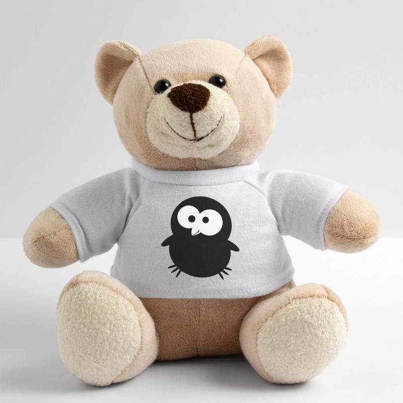 Lustiger Rabe Kraehe Schwarzer Teddy