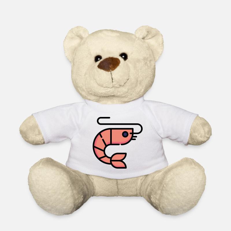Idée cadeau crevettes - Nounours - blanc