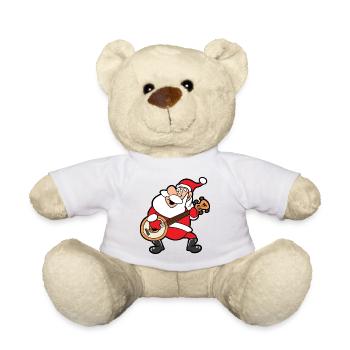 Santa Claus Christmas Santa - Teddy Bear - white - Front