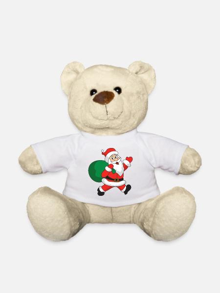 Weihnachten - Teddy - Weiß