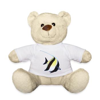 Halterfisch Meerestier Doktorfisch Ozean Geschenk - Teddy - Weiß - Vorne