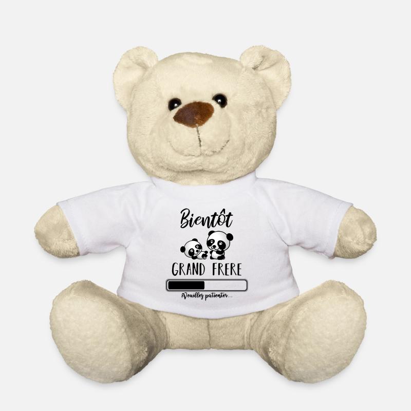 Bientôt grand frère - Nounours - blanc