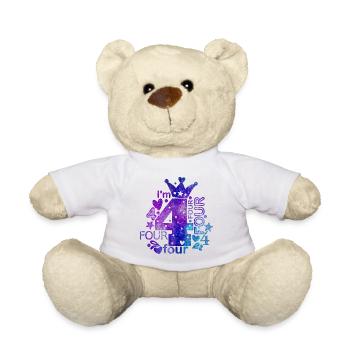 I’m 4 - Nounours - blanc - Devant