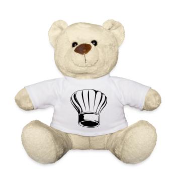 chef hat cooking cooking symbol - Teddy Bear - white - Front