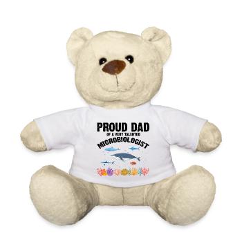Stolzer Papa Mikrobiologie Biologie Biologe Meer - Teddy - Weiß - Vorne
