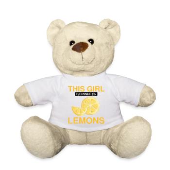 Lemon Design Lemonades Stand Boss Lemon Sale - Teddy Bear - white - Front