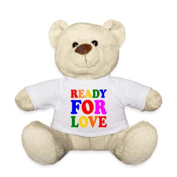 Ready for love - Teddy Bear - white - Front