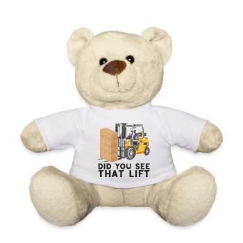 Warehouse drivers and warehouse workers for forklifts - Teddy Bear - white - Front