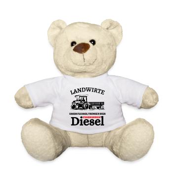Landwirte- Essen Fleisch Trinken Bier ... - Teddy - Weiß - Vorne