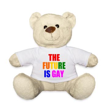 the future is gay - Teddy Bear - white - Front