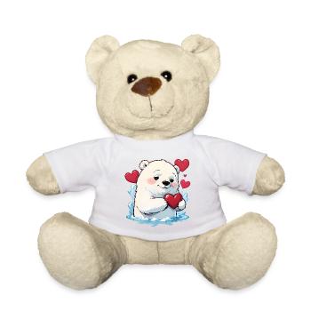 Offrez à ces adorables ours polaires un cadeau de Saint-Valentin - Nounours - blanc - Devant