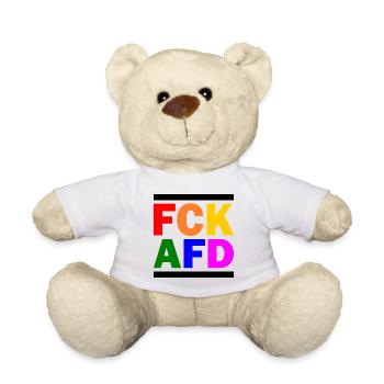 Fck afd - Teddy - Weiß - Vorne