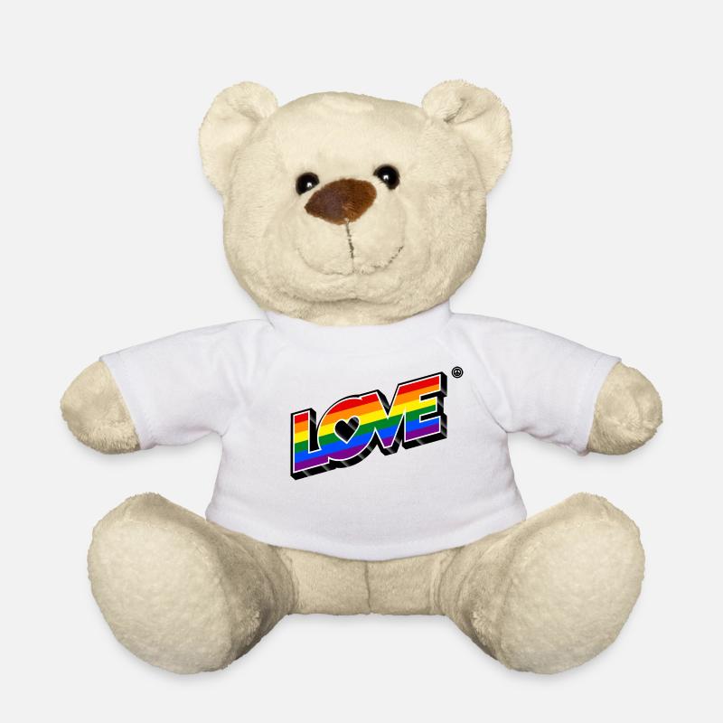 Love LGBT+ 3D 2 - Nounours - blanc