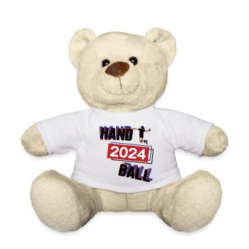 Handball Spielerin Team Turnier Mannschaft 2024 - Teddy - Weiß - Vorne