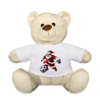 Noël du football - Nounours - blanc - Devant