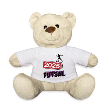 Futsal Spielerin Team Turnier Mannschaft 2025 - Teddy - Weiß - Vorne