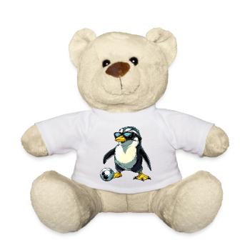 Pinguin Fussball - Teddy - Weiß - Vorne