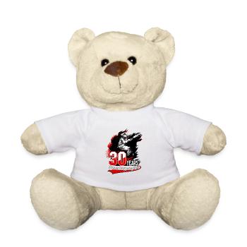 Pompier - 30e anniversaire - Nounours - blanc - Devant