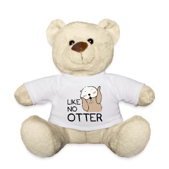 Like no otter Biber Marder Zoo Tier - Teddy - Weiß - Vorne