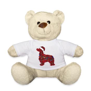 Cocker Spaniel Dog String lumières Nikolaus Beanie - Nounours - blanc - Devant