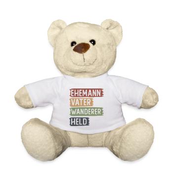 Ehemann, Vater, Wanderer, gehalten - - Teddy - Weiß - Vorne