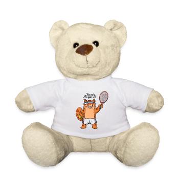 Chat de tennis - Nounours - blanc - Devant